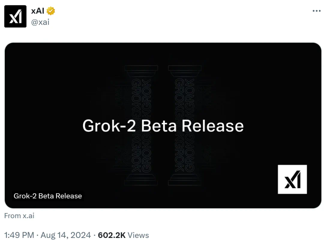 马斯克的Grok-2来了，能生图识图、性能比肩GPT-4o