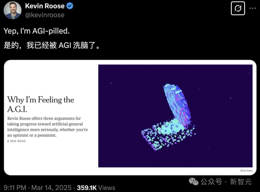 纽约时报作家被AGI「洗脑」，AI横扫奥数金牌、编写95%代码，人类却毫无准备